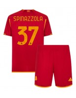 AS Roma Leonardo Spinazzola #37 Kotipaita Lasten 2023-24 Lyhythihainen (+ shortsit)